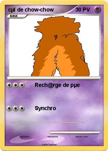 Pokemon cµl de chow-chow