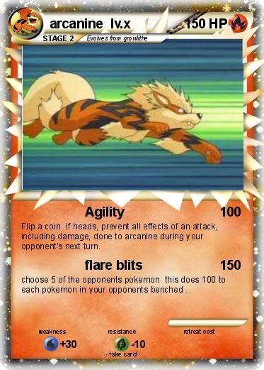 Pokemon arcanine  lv.x