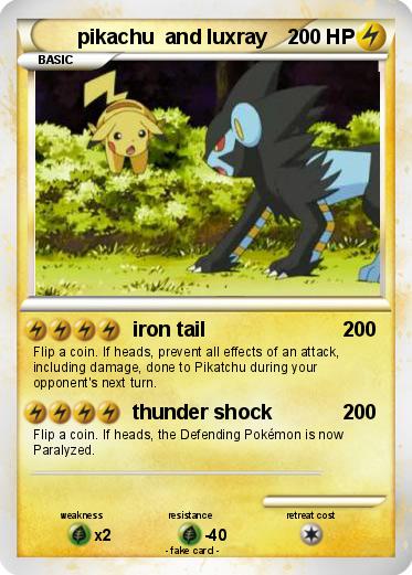 Pokemon pikachu  and luxray