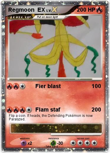 Pokemon Regmoon  EX