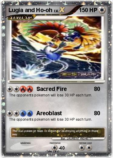 Pokemon Lugia and Ho-oh