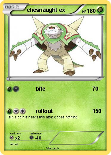 Pokemon chesnaught ex