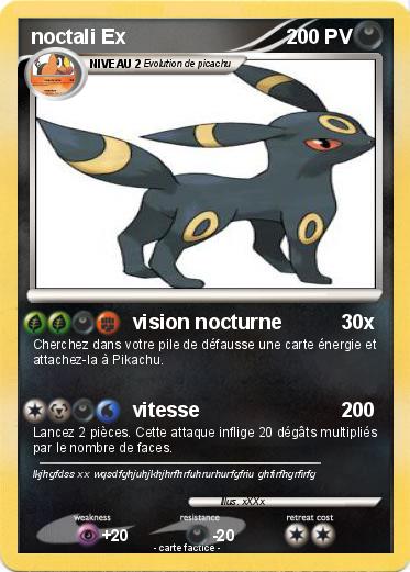 Pokemon noctali Ex
