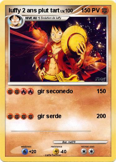 Pokemon luffy 2 ans plut tart