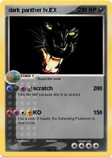 Pokemon dark panther lv.EX