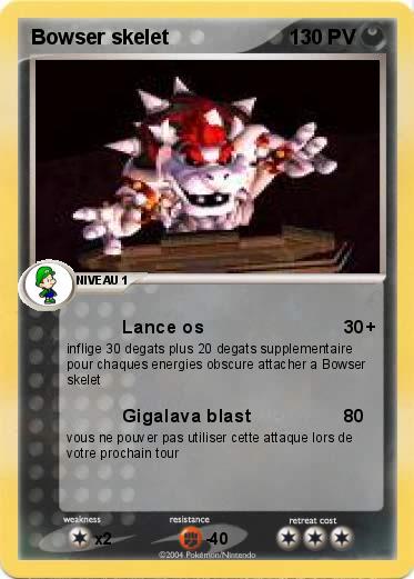Pokemon Bowser skelet