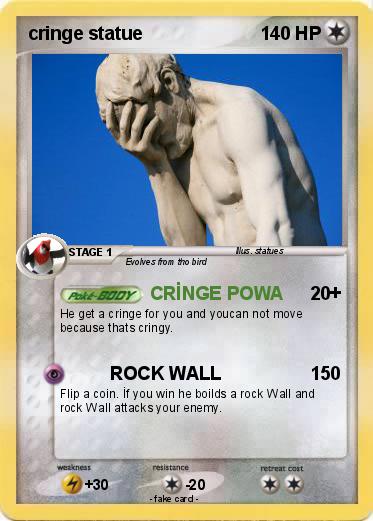 Pokemon cringe statue