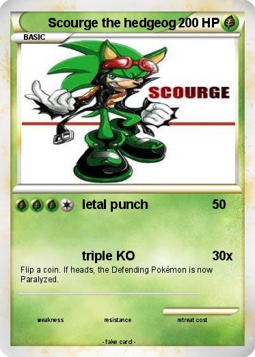 Pokemon Scourge the hedgeog