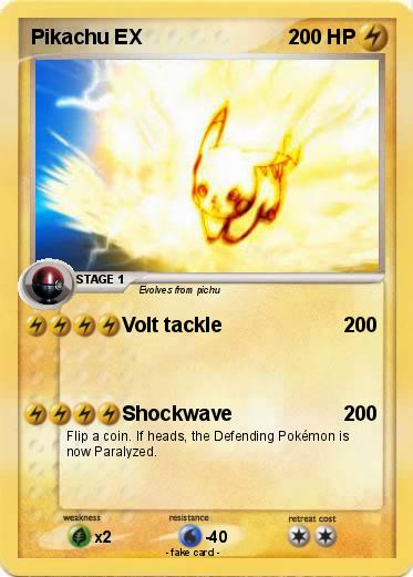Pokemon Pikachu EX