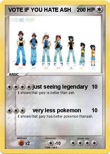 Pokemon VOTE IF YOU HATE ASH