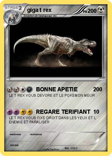 Pokemon giga t rex
