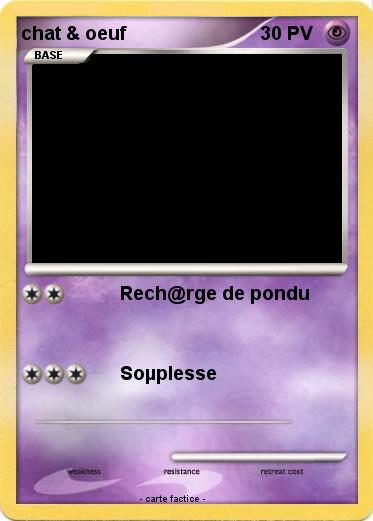 Pokemon chat & oeuf