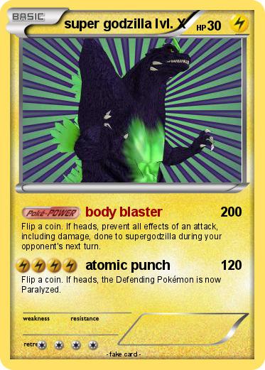 Pokemon super godzilla lvl. X