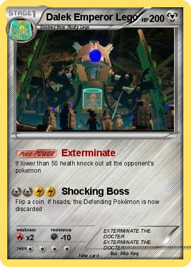 Pokemon Dalek Emperor Lego