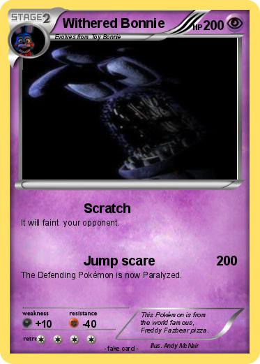 Pokemon Withered Bonnie