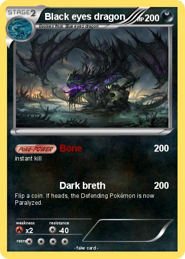 Pokemon Black eyes dragon
