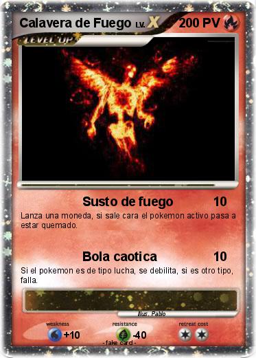 Pokemon Calavera de Fuego