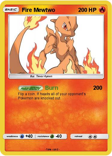 Pokemon Fire Mewtwo