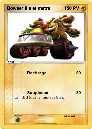 Pokemon Bowser fils et metre
