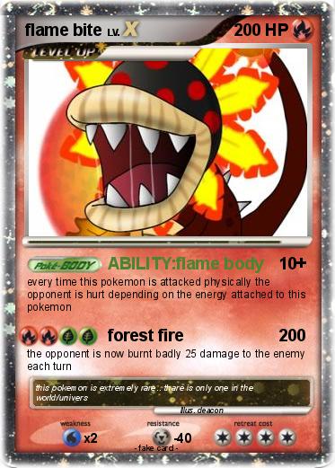 Pokemon flame bite