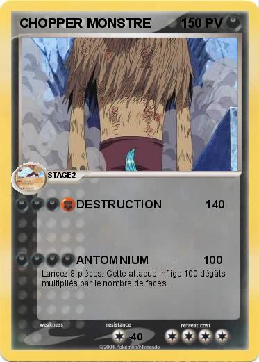 Pokemon CHOPPER MONSTRE