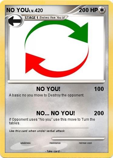 Pokemon NO YOU