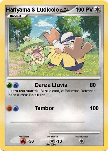 Pokemon Hariyama & Ludicolo