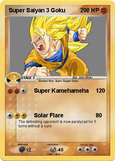 Pokemon Super Saiyan 3 Goku