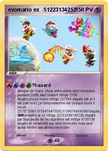 Pokemon evomario ex   51223134252