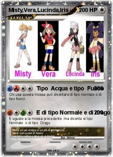Pokemon Misty,Vera,Lucinda,Iris