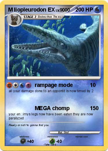 Pokemon M liopleurodon EX