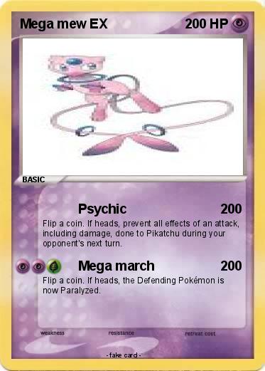 Pokemon Mega mew EX