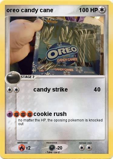 Pokemon oreo candy cane