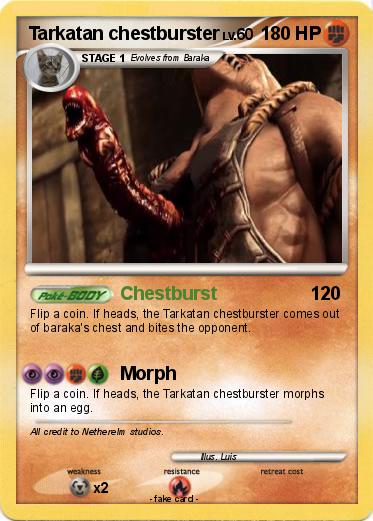 Pokemon Tarkatan chestburster