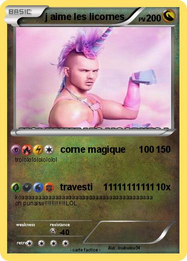 Pokemon j aime les licornes