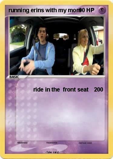 Pokemon running erins with my mom