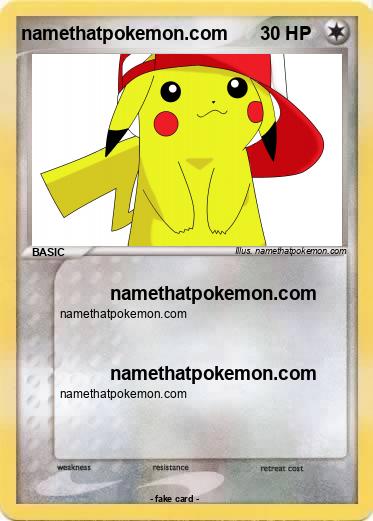 Pokemon namethatpokemon.com