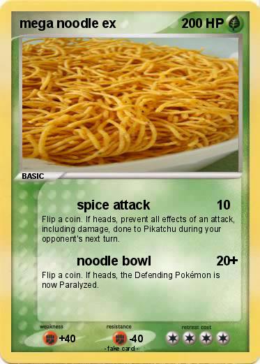 Pokemon mega noodle ex