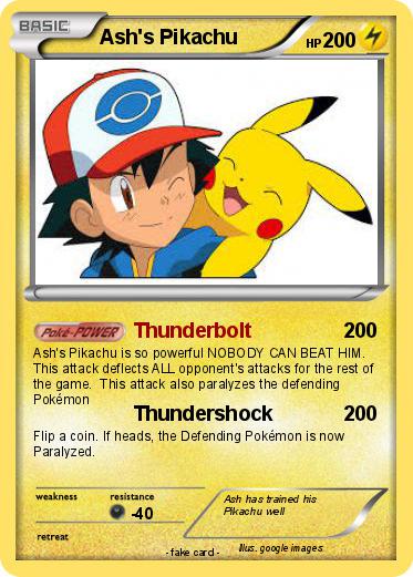 Pokemon Ash's Pikachu