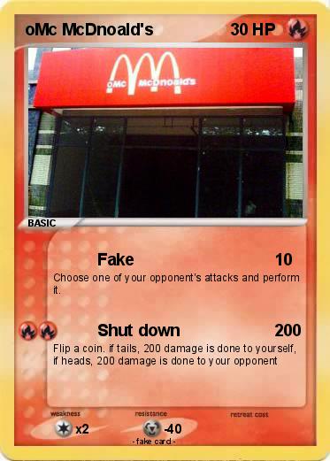 Pokemon oMc McDnoald's