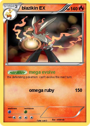 Pokemon blazikin EX