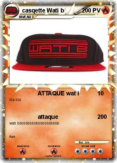 Pokemon casqette Wati b