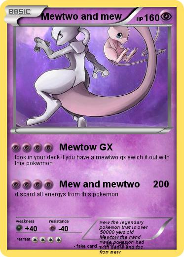 Pokemon Mewtwo and mew