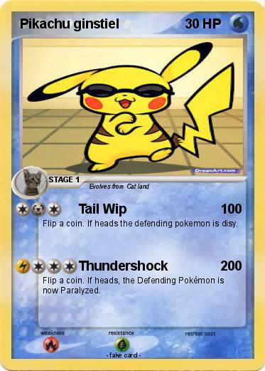 Pokemon Pikachu ginstiel