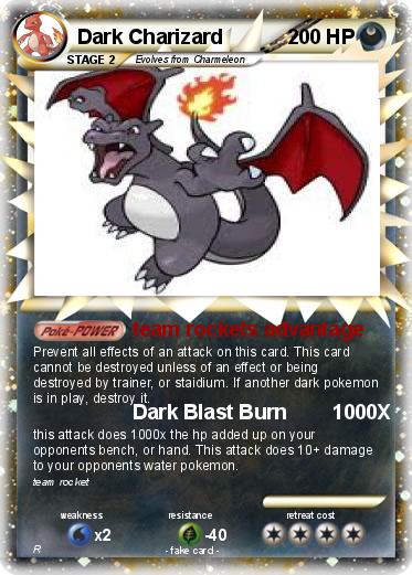 Pokemon Dark Charizard