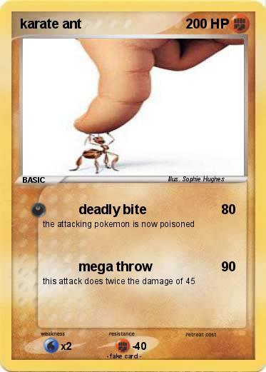 Pokemon karate ant