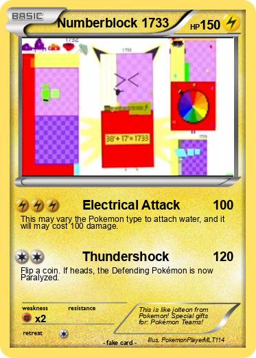Pokemon Numberblock 1733
