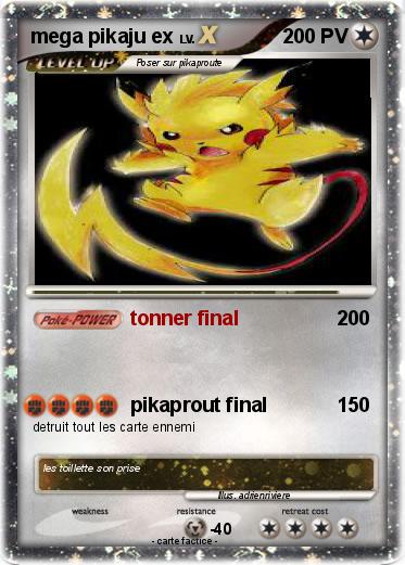 Pokemon mega pikaju ex