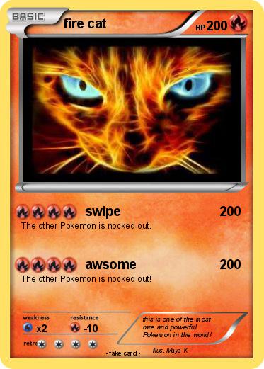 Pokemon fire cat