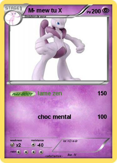Pokemon M- mew tu X